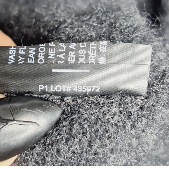 Theory Tolleree Cashmere Sweater Short Sleeve T-shirt XL Dark Charcoal Career - Picture 8 of 10